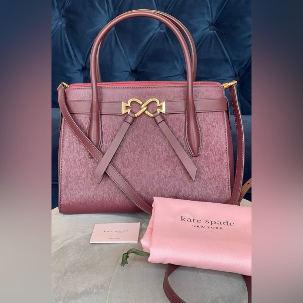 Authentic Kate Spade Toujours Medium Pebble Leather Satchel Bag